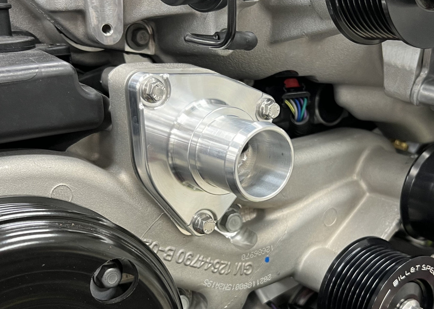 LT1/LT4/LT5 Billet Straight Thermostat Housing