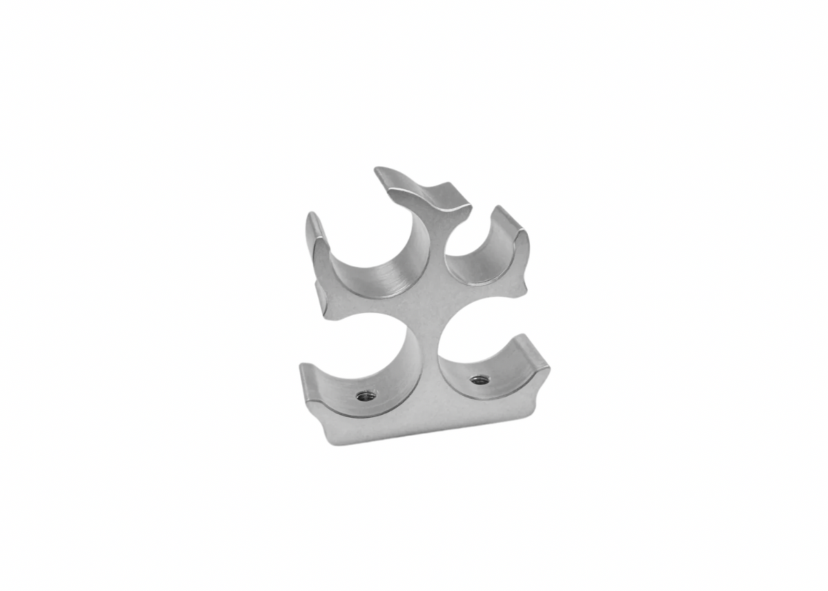 Billet 4-Line Hose Separator - #6/#10 EZ-Clip A/C + Heater